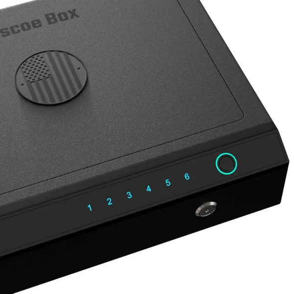Roscoe Box “Stars and Stripes” Biometric Handgun Safe - Image 3
