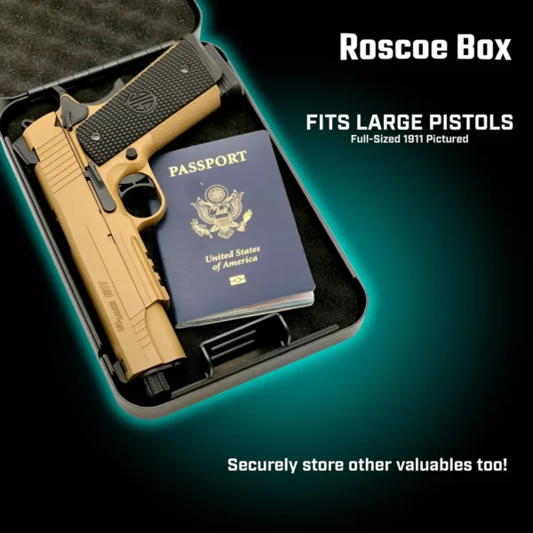 Roscoe Box "The Spartan" Combination Lock Portable Handgun Safe - Image 5