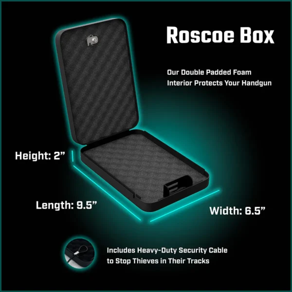 Roscoe Box "Don’t Tread on Me" Key Lock Portable Handgun Safe - Image 4